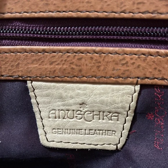 Anuschka Multicolor Dragonfly and Floral Shoulder Bag - Picture 2 of 7